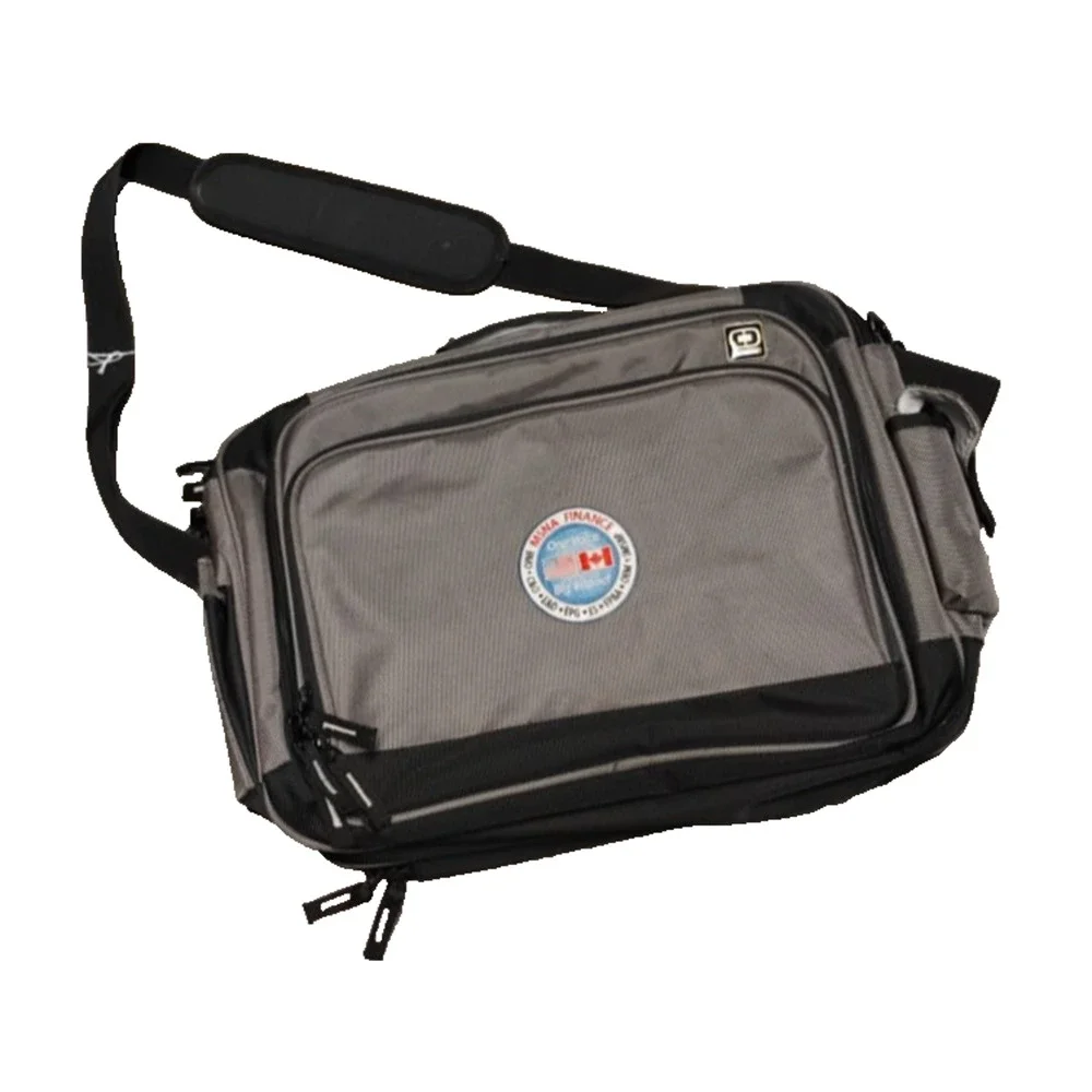 Large Ogio BMO, EPG, MSNA Finance Laptop carrying Workbag gray and black